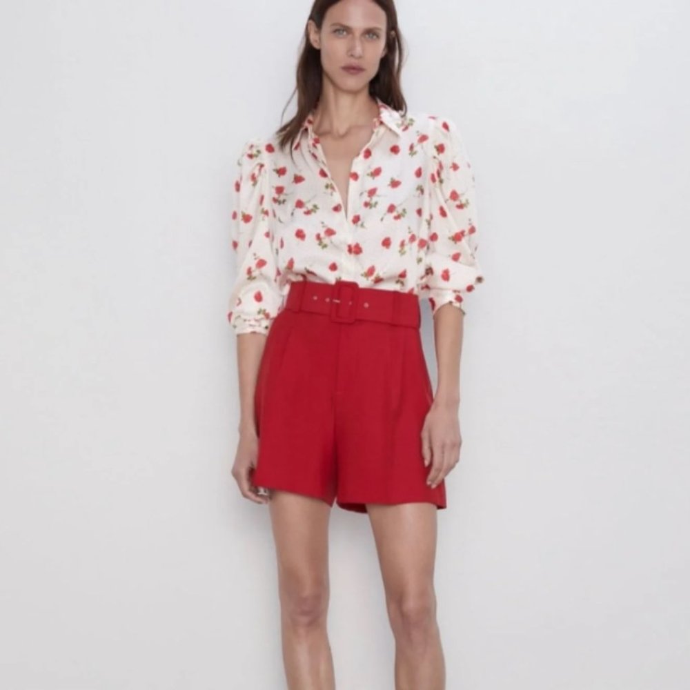 Zara Belted Shorts NWT